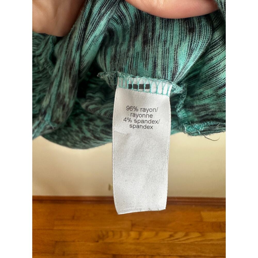 Maurices XL Teal Ruffle Layered Tank Top Sleeveless Stretch - Picture 6 of 7
